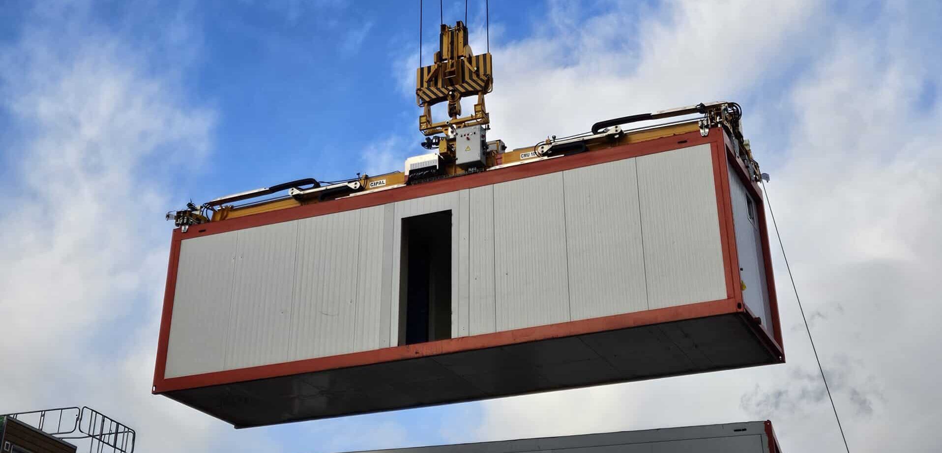 Texte alternatif Palonnier spreader conteneur ISO bungalow A