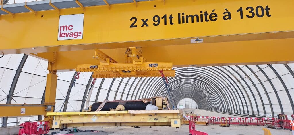 Palonnier H conçu et développé par CIPAL pour la gestion des déchets radioactifs